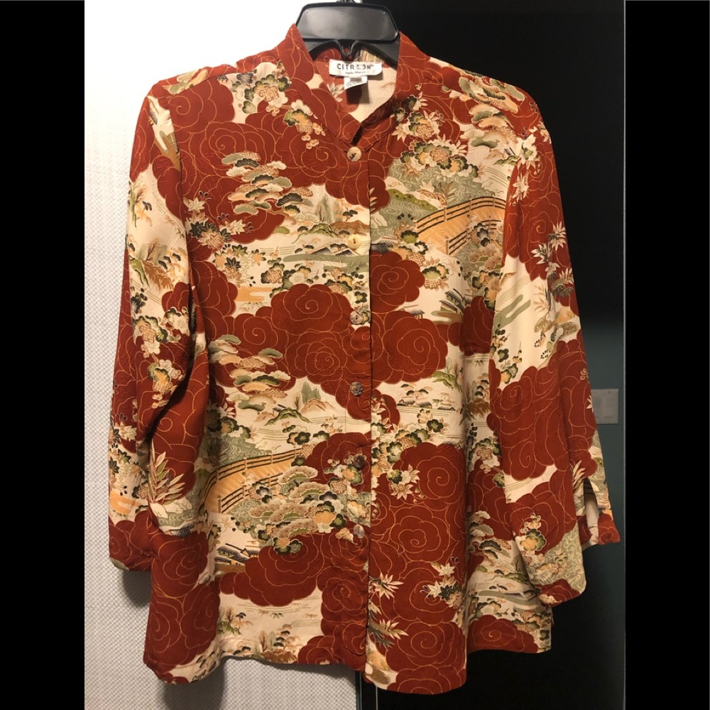 Asian inspired blouse